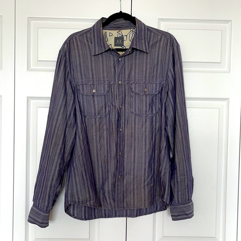 Armani exchange button down